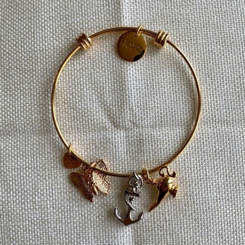 Bronza Italia Hope Charm Bracelet Expandable - Picture 4 of 6